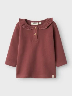 Baby blouse/overhemd rose
