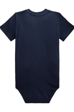 Baby romper korte mouw blauw
