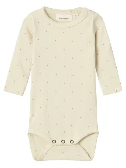 Baby romper lange mouw bruin