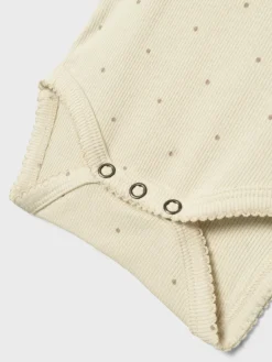 Baby romper lange mouw bruin