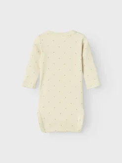 Baby romper lange mouw bruin