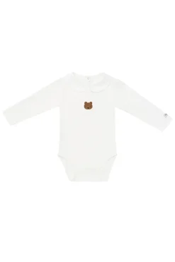 Baby romper lange mouw ecru