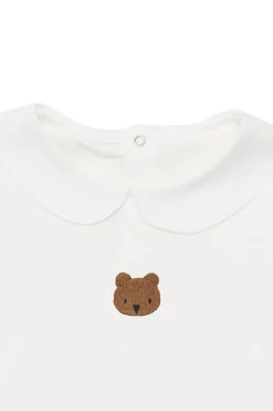 Baby romper lange mouw ecru