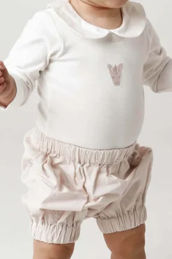 Baby romper lange mouw ecru
