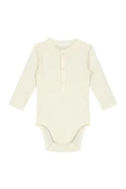 Baby romper lange mouw ecru