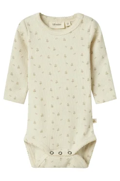 Baby romper lange mouw groen