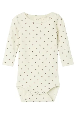Baby romper lange mouw grijs
