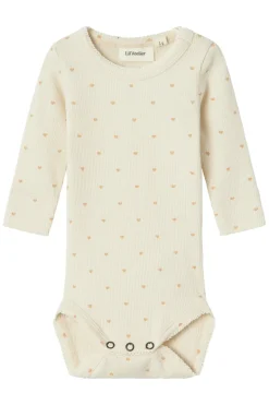 Baby romper lange mouw grijs