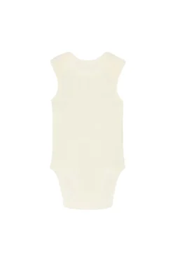 Baby romper mouwloos ecru