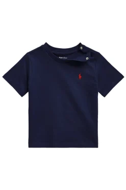 Baby t-shirt korte mouw blauw