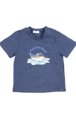Baby t-shirt korte mouw blauw