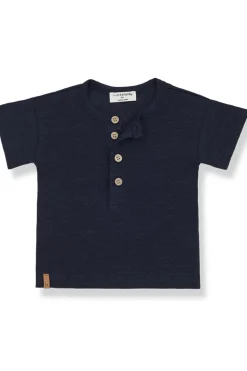 Baby t-shirt korte mouw blauw