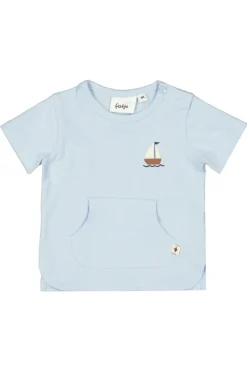 Baby t-shirt korte mouw blauw