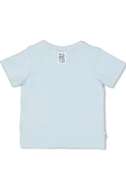 Baby t-shirt korte mouw blauw