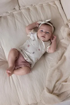 Baby t-shirt korte mouw ecru