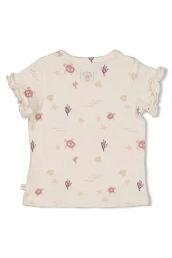 Baby t-shirt korte mouw ecru