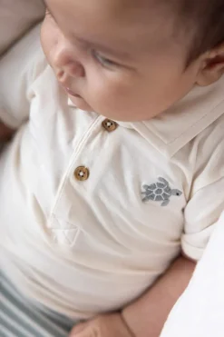 Baby t-shirt korte mouw ecru