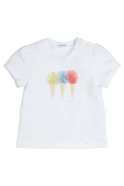 Baby t-shirt korte mouw wit