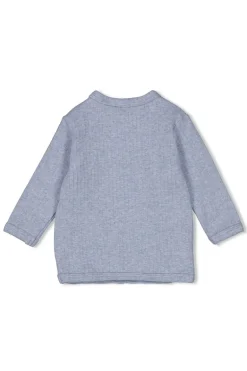 Baby t-shirt lange mouw blauw