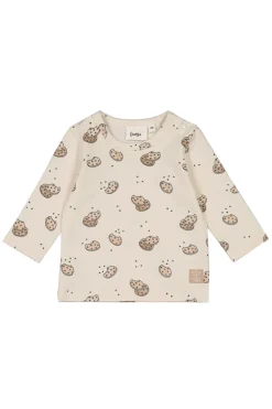 Baby t-shirt lange mouw ecru