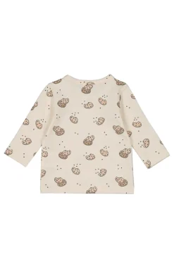 Baby t-shirt lange mouw ecru