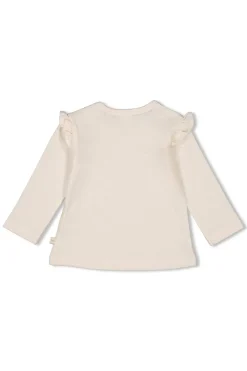 Baby t-shirt lange mouw ecru