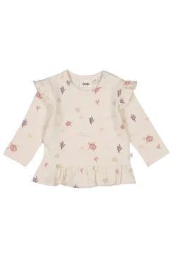 Baby t-shirt lange mouw ecru