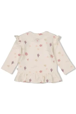 Baby t-shirt lange mouw ecru