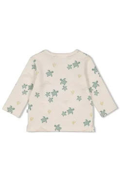 Baby t-shirt lange mouw ecru
