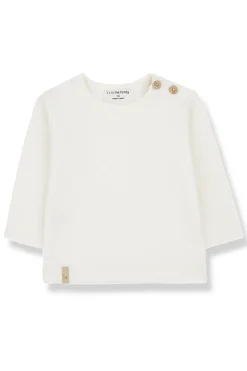 Baby t-shirt lange mouw ecru