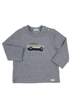 Baby t-shirt lange mouw grijs