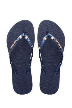 Bad /beach badslipper senior blauw