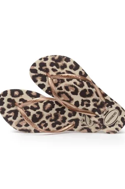 Bad /beach slipper dames bruin