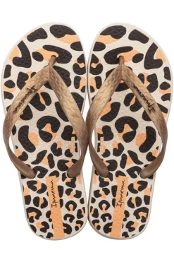 Bad /beach slipper meisjes bruin