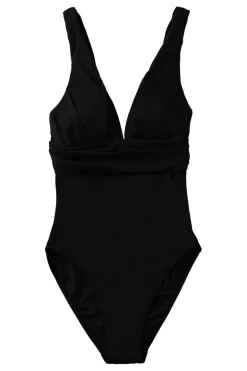 Bad/beach dames badpak mode zwart