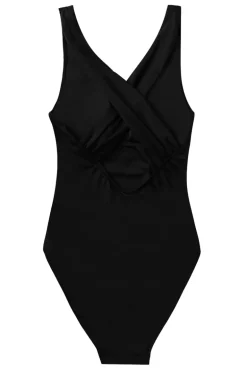 Bad/beach dames badpak mode zwart