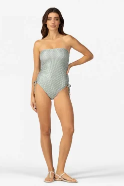 Bad/beach dames badpak mode groen