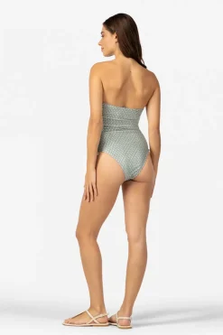 Bad/beach dames badpak mode groen