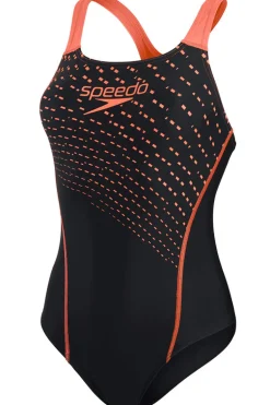 Bad/beach dames badpak sport zwart