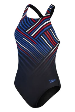 Bad/beach dames badpak sport zwart
