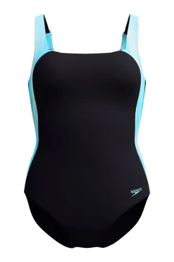 Bad/beach dames badpak sport zwart