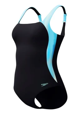 Bad/beach dames badpak sport zwart