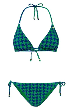 Bad/beach dames bikini blauw