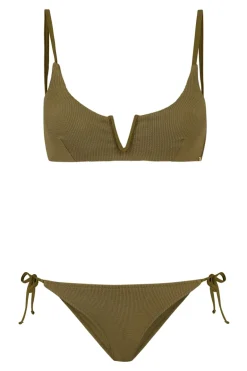 Bad/beach dames bikini groen