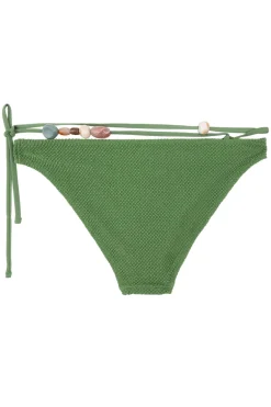 Bad/beach dames bikini slip groen