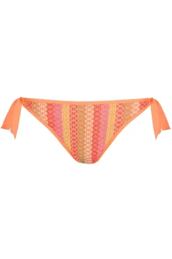 Bad/beach dames bikini slip oranje