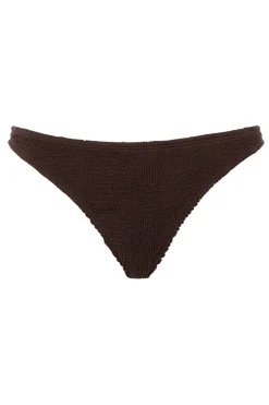 Bad/beach dames bikini slip bruin