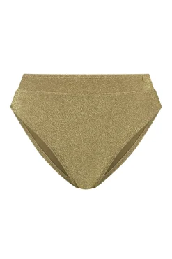 Bad/beach dames bikini slip goud