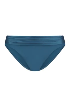 Bad/beach dames bikini slip blauw