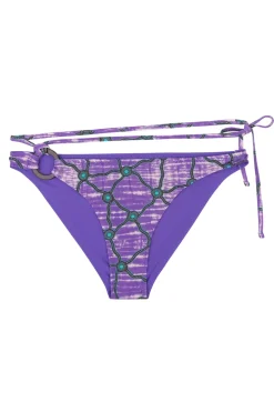 Bad/beach dames bikini slip paars